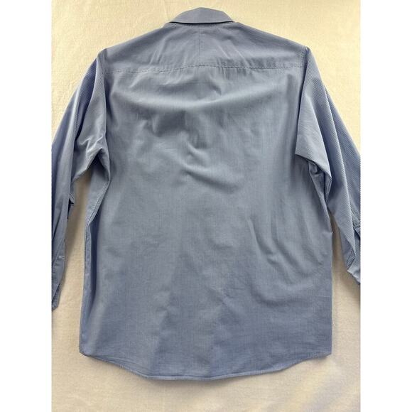 Men’s The Bespoke Clothier Blue  Dress Shirt Sz L - Picture 3 of 3